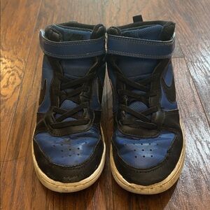 Nike Blue and Black High-Top Sneakers